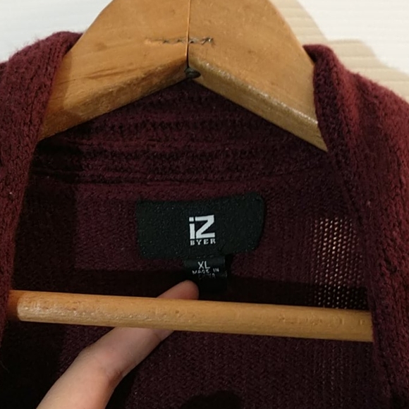 Burgundy IZ Byer Sweater (size XL) - Picture 2 of 4